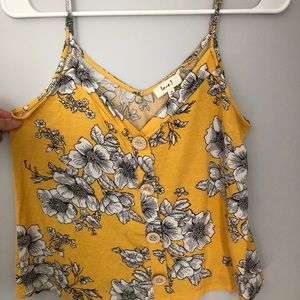 yellow floral tank